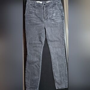 Anthropologie Women's Gray High Rise Skinny Jeans